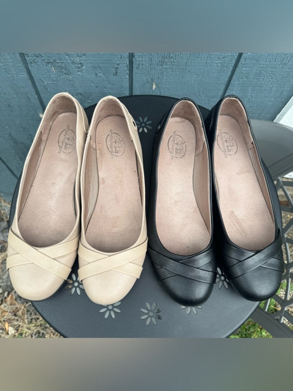 Life Stride Simple Comfort Flats. 2 Pairs. Women’s Size 10.